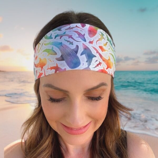 Dive Headband Whale Shark Hair Accessory for Diver Rainbow Whale Shark Headband Dive Gift