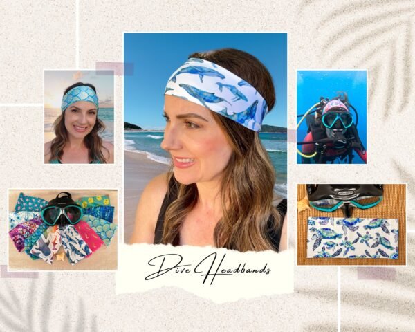 Dive Headband Whale Shark Print