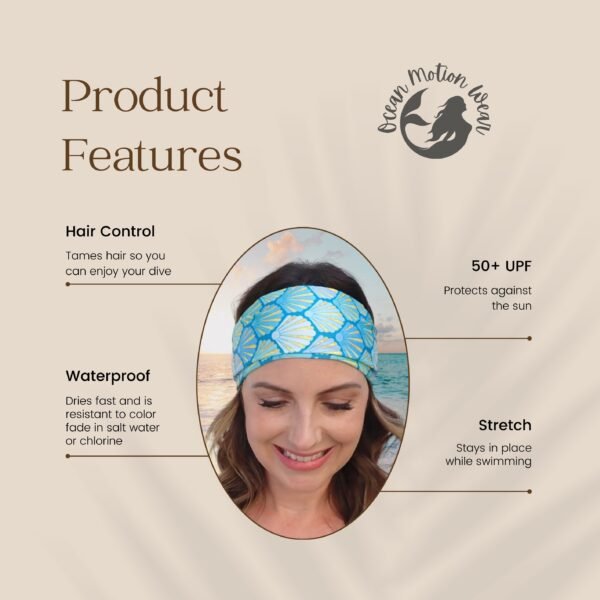 Dive Headband - Pikake Lei - Nonslip Stretchy Headband