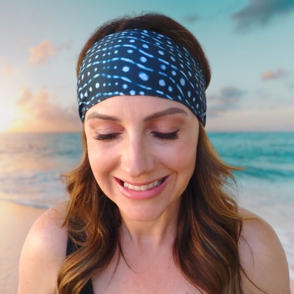 Dive Headband Whale Shark Print