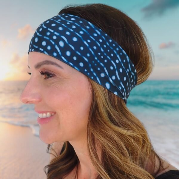 Dive Headband Whale Shark Print