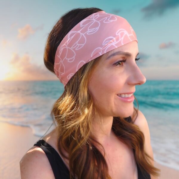 Dive Headband - Pikake Lei - Nonslip Stretchy Headband
