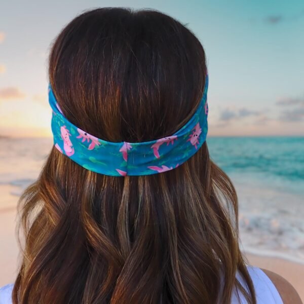 Swimming Headband Axolotl, Nonslip Headband, Swim Gift
