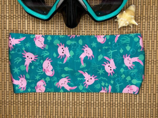 Swimming Headband Axolotl, Nonslip Headband, Swim Gift