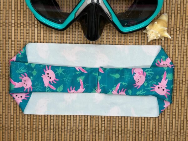Swimming Headband Axolotl, Nonslip Headband, Swim Gift
